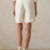 Pantalones cortos de seda morera blancos Ralph Lauren Francine para mujer