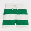 Pantalones cortos deportivos blancos con cordón y rayas de Ralph Lauren para mujer