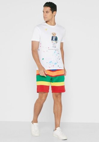 Pantalones cortos multicolores Ralph Lauren con bloques de color para hombre