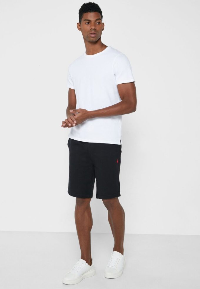 Pantalones cortos negros esenciales Ralph Lauren para hombre