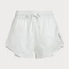 Pantalones cortos Ralph Lauren blancos con cordón ajustable en tejido Ripstop para mujer Pantalones cortos Ralph Lauren blancos con cordón ajustable en tejido Ripstop para mujer