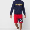 Pantalones cortos rojos con el logotipo de Ralph Lauren para hombre Pantalones cortos rojos con el logotipo de Ralph Lauren para hombre