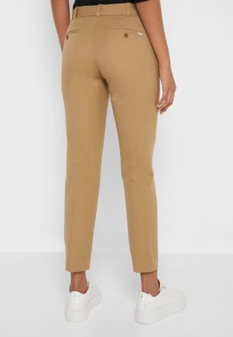 Pantalones de cintura alta Ralph Lauren para mujer en color marrón