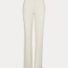 Pantalones de crepé de lana Ralph Lauren Alandra para mujer en color crema Pantalones de crepé de lana Ralph Lauren Alandra para mujer en color crema
