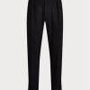 Pantalones de esmoquin negros hechos a mano Ralph Lauren Gregory Barathea para hombre Pantalones de esmoquin negros hechos a mano Ralph Lauren Gregory Barathea para hombre