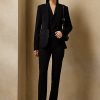 Pantalones de lana elástica Ralph Lauren Alandra para mujer, color negro Pantalones de lana elástica Ralph Lauren Alandra para mujer, color negro