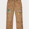Pantalones de lona desgastados de corte relajado Ralph Lauren para hombre, color marrón Pantalones de lona desgastados de corte relajado Ralph Lauren para hombre, color marrón