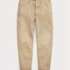 Pantalones de lona holgados y plisados Ralph Lauren para hombre en color caqui Pantalones de lona holgados y plisados Ralph Lauren para hombre en color caqui