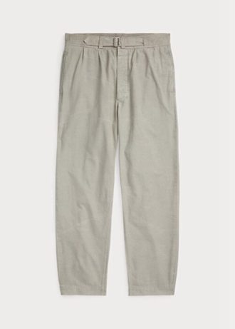 Pantalones de lona holgados y plisados Ralph Lauren para hombre en gris Pantalones de lona holgados y plisados Ralph Lauren para hombre en gris