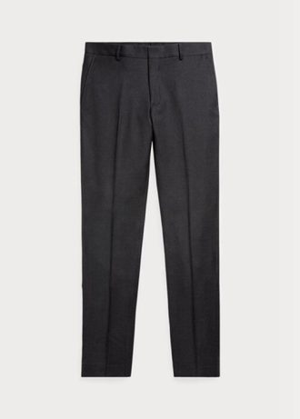 Pantalones de sarga de lana de corte entallado Ralph Lauren para hombre en gris Pantalones de sarga de lana de corte entallado Ralph Lauren para hombre en gris