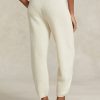 Pantalones de suéter de lana y cachemira de punto acanalado Ralph Lauren para mujer en color crema Pantalones de suéter de lana y cachemira de punto acanalado Ralph Lauren para mujer en color crema