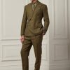 Pantalones de traje de lino Ralph Lauren Gregory para hombre en color oliva Pantalones de traje de lino Ralph Lauren Gregory para hombre en color oliva
