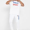 Pantalones deportivos blancos con el logotipo de Ralph Lauren para hombre Pantalones deportivos blancos con el logotipo de Ralph Lauren para hombre