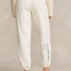 Pantalones deportivos blancos con logo y ondas de Ralph Lauren para mujer Pantalones deportivos blancos con logo y ondas de Ralph Lauren para mujer