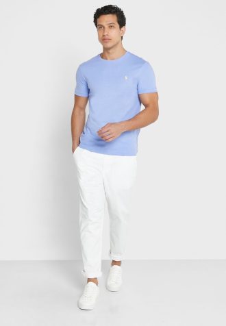 Pantalones deportivos blancos Ralph Lauren Prepster para hombre