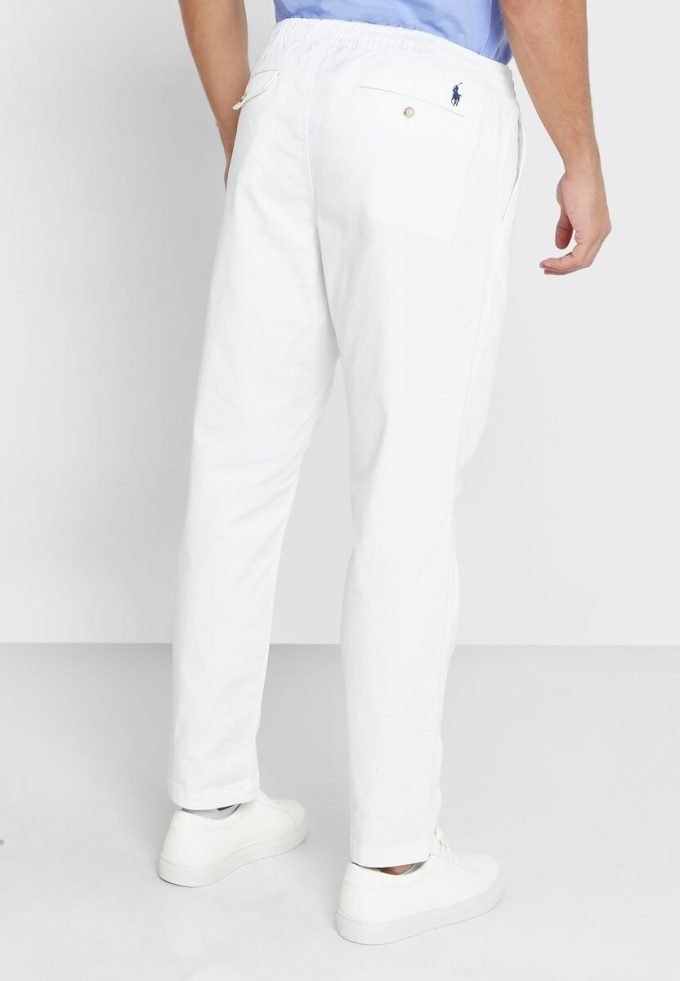 Pantalones deportivos blancos Ralph Lauren Prepster para hombre Pantalones deportivos blancos Ralph Lauren Prepster para hombre