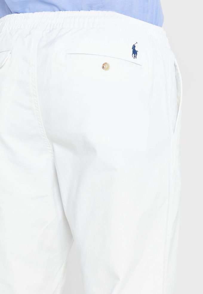 Pantalones deportivos blancos Ralph Lauren Prepster para hombre Pantalones deportivos blancos Ralph Lauren Prepster para hombre