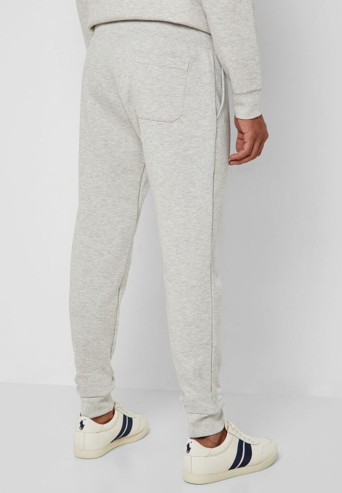 Pantalones deportivos con puños esenciales Ralph Lauren grises para hombre Pantalones deportivos con puños esenciales Ralph Lauren grises para hombre