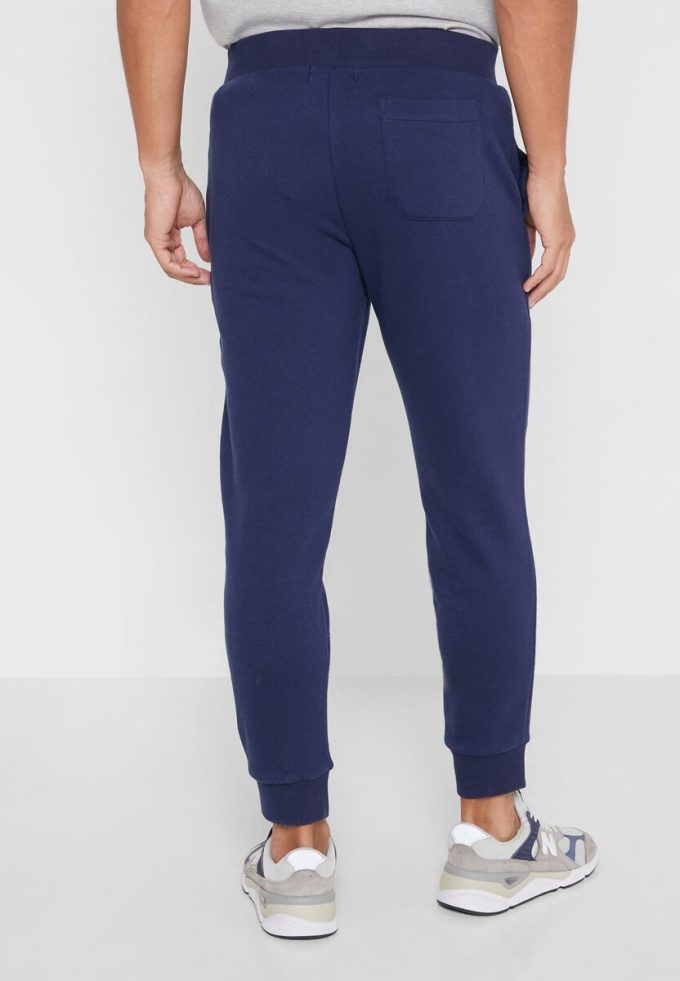 Pantalones deportivos con puños y logotipo de Ralph Lauren para hombre en azul marino Pantalones deportivos con puños y logotipo de Ralph Lauren para hombre en azul marino