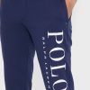 Pantalones deportivos con puños y logotipo de Ralph Lauren para hombre en azul marino Pantalones deportivos con puños y logotipo de Ralph Lauren para hombre en azul marino