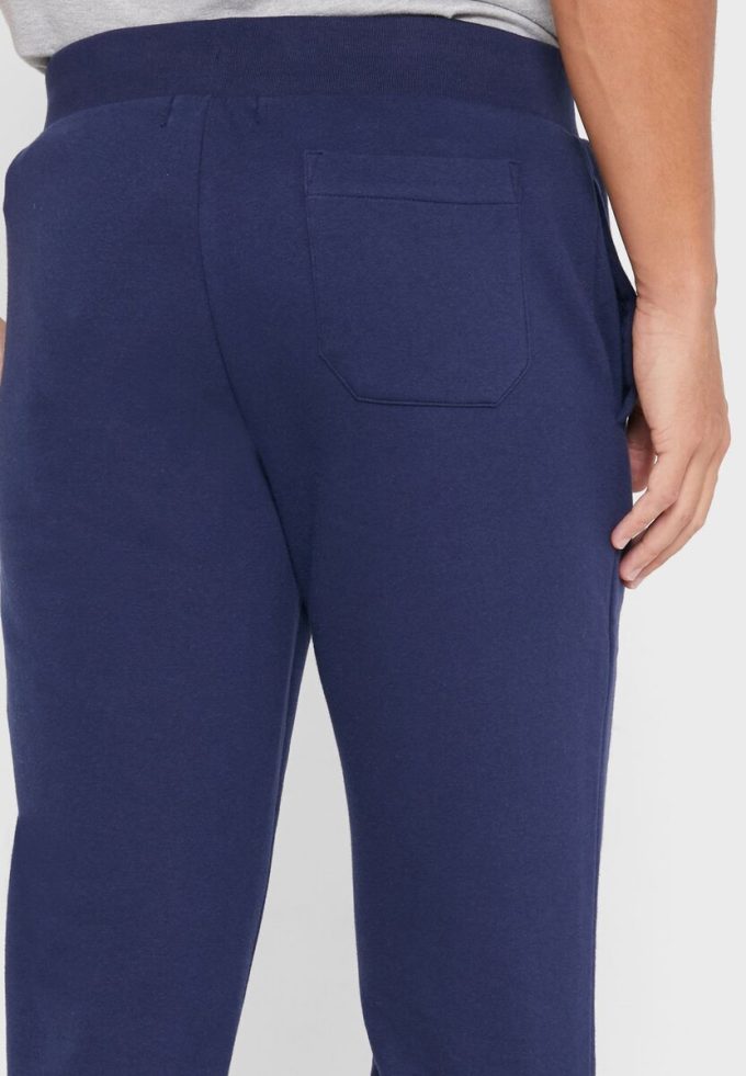 Pantalones deportivos con puños y logotipo de Ralph Lauren para hombre en azul marino Pantalones deportivos con puños y logotipo de Ralph Lauren para hombre en azul marino