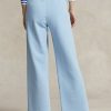 Pantalones deportivos de polar con dobladillo cortado de Ralph Lauren para mujer en azul Pantalones deportivos de polar con dobladillo cortado de Ralph Lauren para mujer en azul
