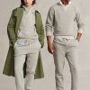 Pantalones deportivos de polar Ralph Lauren grises para mujer