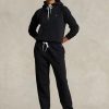 Pantalones deportivos de polar Ralph Lauren negros para mujer Pantalones deportivos de polar Ralph Lauren negros para mujer