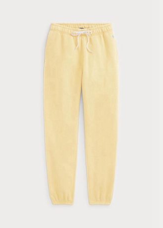 Pantalones deportivos de polar Ralph Lauren para mujer en amarillo