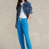 Pantalones deportivos de polar Ralph Lauren para mujer en color azul