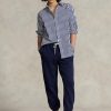 Pantalones deportivos de polar Ralph Lauren para mujer en color azul marino Pantalones deportivos de polar Ralph Lauren para mujer en color azul marino