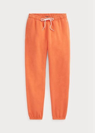 Pantalones deportivos de polar Ralph Lauren para mujer en color naranja
