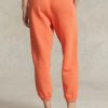 Pantalones deportivos de polar Ralph Lauren para mujer en color naranja