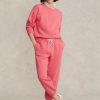 Pantalones deportivos de polar Ralph Lauren para mujer en color rosa