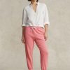 Pantalones deportivos de polar Ralph Lauren para mujer en color rosa