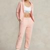 Pantalones deportivos de polar Ralph Lauren para mujer en color rosa