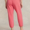 Pantalones deportivos de polar Ralph Lauren para mujer en color rosa