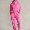 Pantalones deportivos de polar Ralph Lauren Pink Pony para mujer en color rosa Pantalones deportivos de polar Ralph Lauren Pink Pony para mujer en color rosa