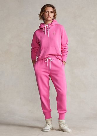 Pantalones deportivos de polar Ralph Lauren Pink Pony para mujer en color rosa Pantalones deportivos de polar Ralph Lauren Pink Pony para mujer en color rosa