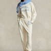 Pantalones deportivos de polar Ralph Lauren The Spelman Collection para mujer en color crema Pantalones deportivos de polar Ralph Lauren The Spelman Collection para mujer en color crema