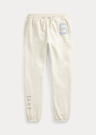 Pantalones deportivos de polar Ralph Lauren The Spelman Collection para mujer en color crema Pantalones deportivos de polar Ralph Lauren The Spelman Collection para mujer en color crema
