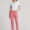 Pantalones deportivos elásticos de golf Ralph Lauren para mujer en color rosa