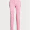Pantalones deportivos elásticos de golf Ralph Lauren para mujer en color rosa Pantalones deportivos elásticos de golf Ralph Lauren para mujer en color rosa
