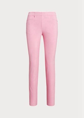 Pantalones deportivos elásticos de golf Ralph Lauren para mujer en color rosa