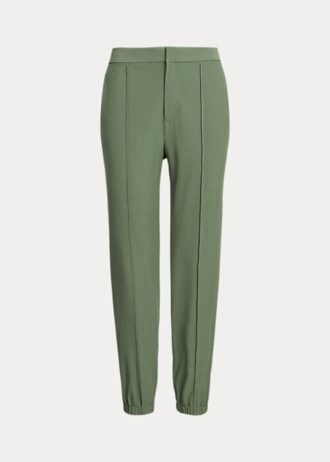 Pantalones deportivos elásticos en cuatro direcciones Ralph Lauren para mujer, color verde