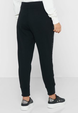 Pantalones deportivos negros de cintura alta Ralph Lauren para mujer Pantalones deportivos negros de cintura alta Ralph Lauren para mujer
