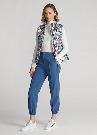 Pantalones deportivos Ralph Lauren elásticos en cuatro direcciones para mujer en azul