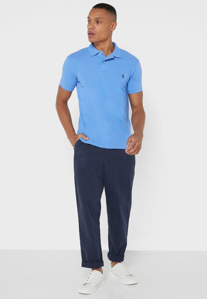 Pantalones deportivos Ralph Lauren Essential para hombre en azul marino Pantalones deportivos Ralph Lauren Essential para hombre en azul marino