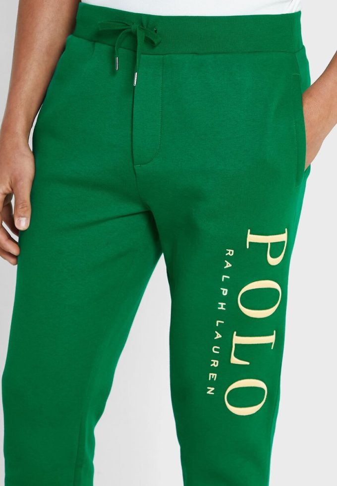 Pantalones deportivos verdes con el logotipo de Ralph Lauren para hombre Pantalones deportivos verdes con el logotipo de Ralph Lauren para hombre