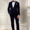 Pantalones formales de terciopelo Ralph Lauren Gregory para hombre en azul marino Pantalones formales de terciopelo Ralph Lauren Gregory para hombre en azul marino